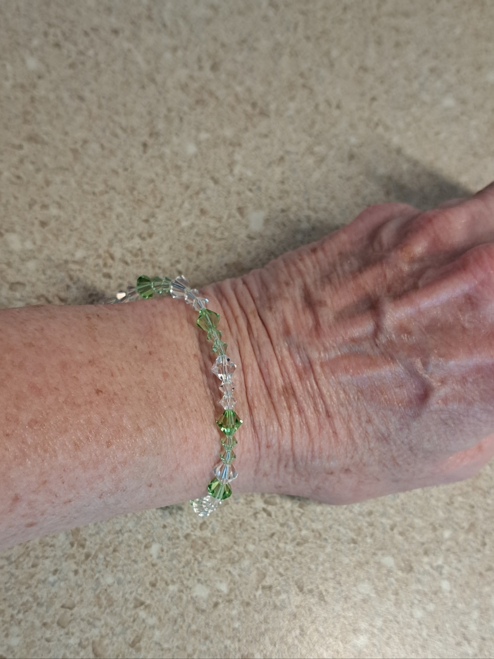 Crystal Silvertone Bracelet - Picture 4 of 6